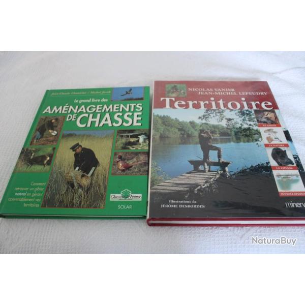 Lot 2 livres am�nagements de chasse