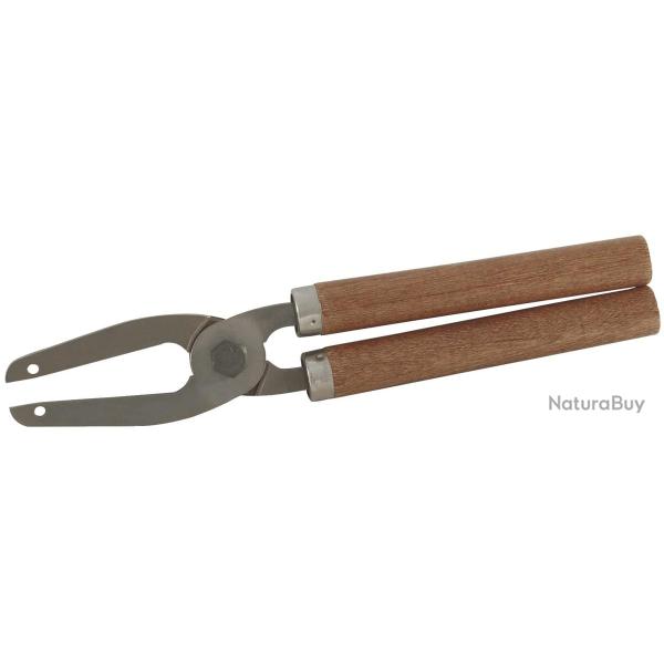 90005 Poign�e pour moule � balles 6 et 18 cavit�s. Manche bois, pince en acier