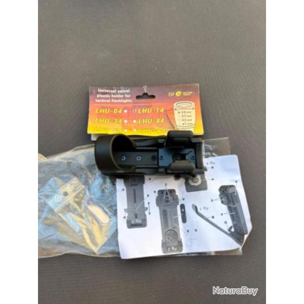 Support porte lampe �tui tactique pour les lampes de poche MOLLE LHU-14/34 ESP security