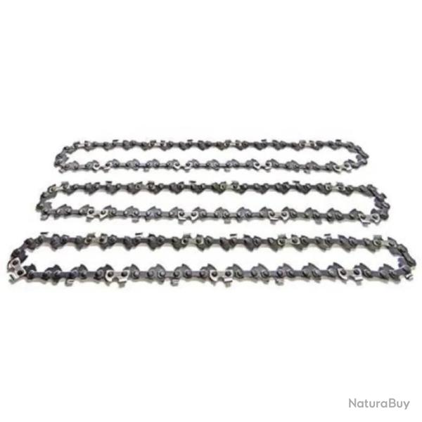 Lot de 3 Chanes de Trononneuse 3/8" maillon 0,050" (1,3 mm) 52 maillons