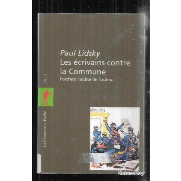 les �crivains contre la commune de paul lidsky