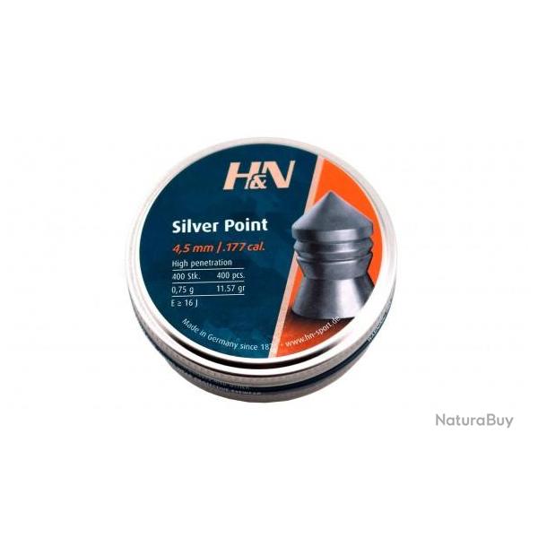 Plomb 4.5 mm H&N Silver Point