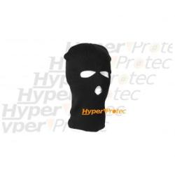 Cagoule noire 3 trous tissus fin - Taille adulte