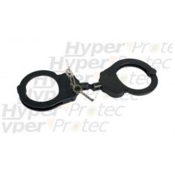Menottes noires solides avec 2 clefs