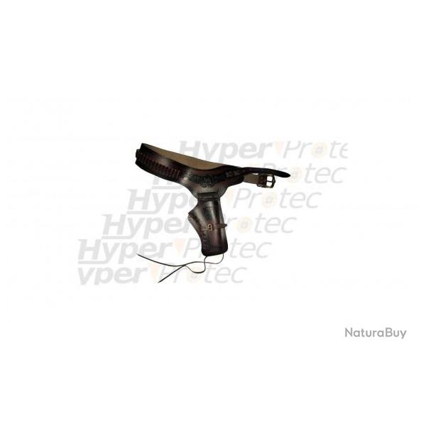 Holster de ceinture country 2 poches western avec cartouches