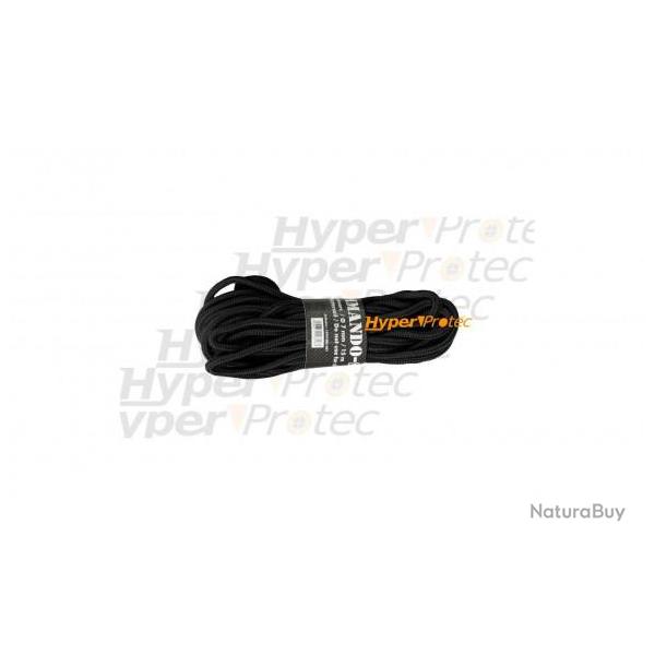 Corde noire �paisseur 7 mm