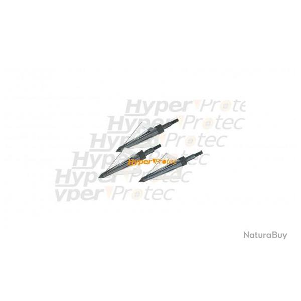 Lot de 3 pointes chasse 4 lames pour fl�ches arbal�tes