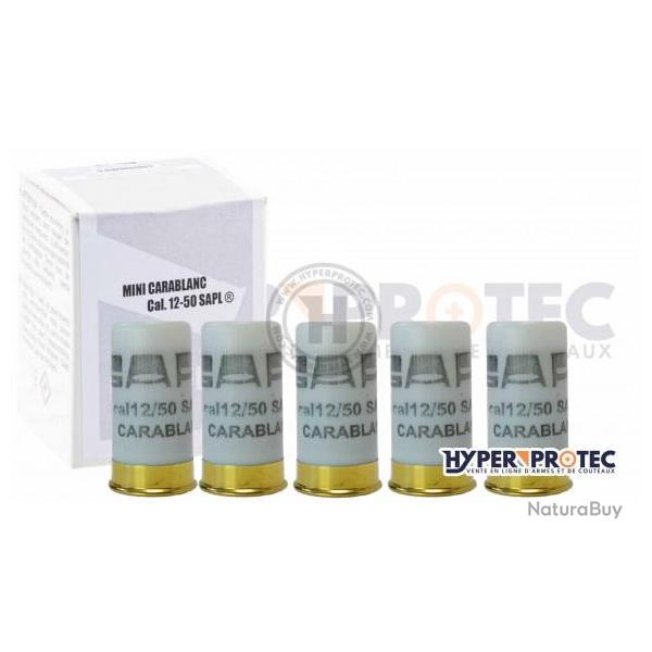 Mini carablanc 12 50 - 5 cartouches � blanc pour GC