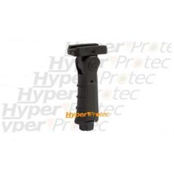 Poign&eacute;e amovible noire pour rail 22 mm