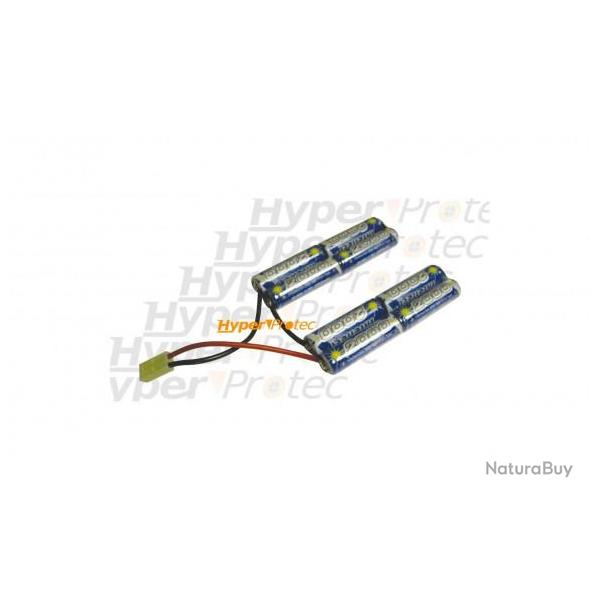 Batterie 2000 mAh 9.6V pour airsoft �lectrique - type V mini