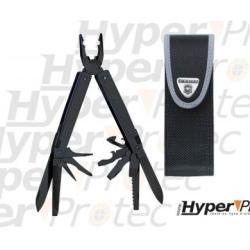 Pince Victorinox Swiss Tool avec lame dent&eacute;e version noire