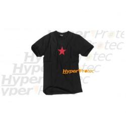 Tee-shirt Noir Etoile rouge - Taille XL