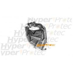 Keffieh noir et blanc 110 cm pour se prot&eacute;ger le cou