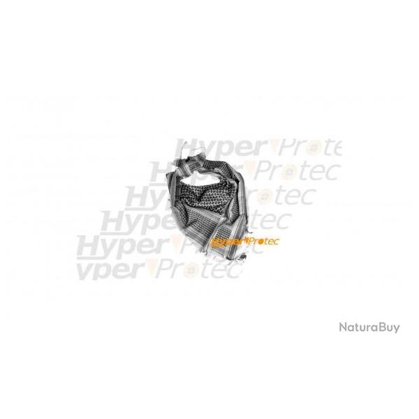 Keffieh noir et blanc 110 cm pour se prot�ger le cou