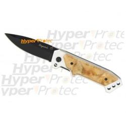 Couteau Laguiole lame noire avec clip de ceinture