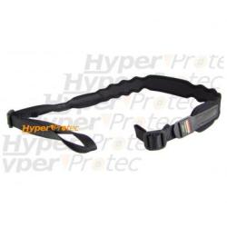 Bretelle de fusil Niggeloh n&eacute;opr&egrave;ne attaches rapides noire