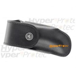 Etui en cuir noir Max Capdebarthes 12 cm