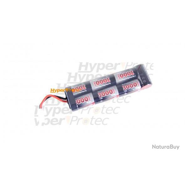 Batterie 3000 mAh 8.4V pour airsoft �lectrique - type large