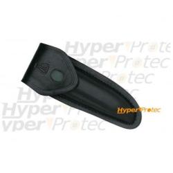 Etui en cuir noir pour couteau avec bouton pression Laguiole