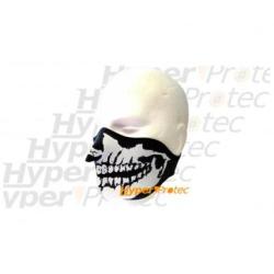 Bas de masque de protection n&eacute;opr&egrave;ne t&ecirc;te de mort