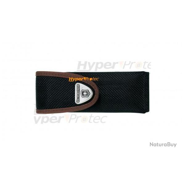 Etui en nylon noir et marron � scratch Victorinox - 10 cm