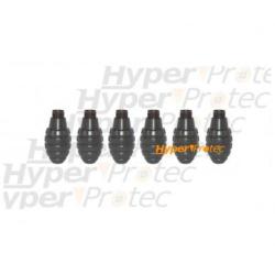 6 enveloppes de grenades MK2 stri&eacute;e ananas