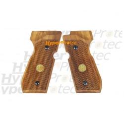 Jeu de plaquettes bois pour Beretta 92 &agrave; plombs