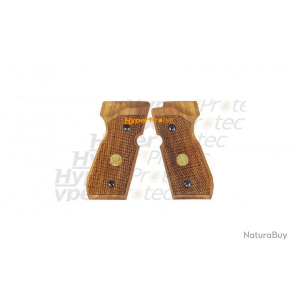Jeu de plaquettes bois pour Beretta 92 � plombs