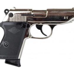 Pistolet Alarme Bruni New Police - Chrom&eacute;