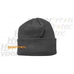 Bonnet en acrylique noir maille fine