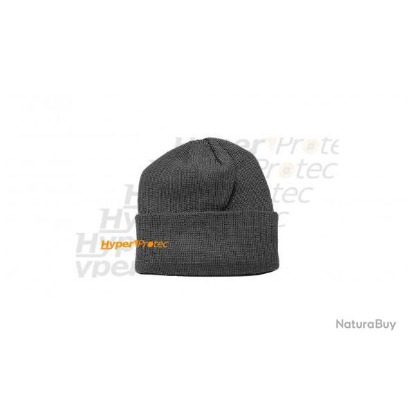 Bonnet en acrylique noir maille fine