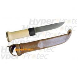 Couteau poignard de chasse basique manche en bois Lapon Court