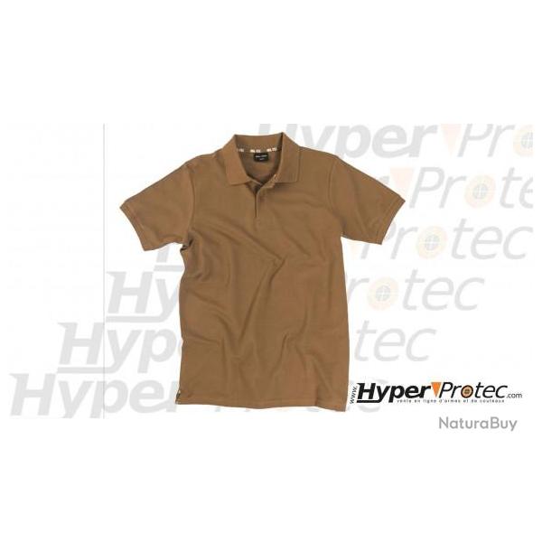 Polo Miltec Pikee en couleur Coyote. taille aux choix
