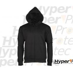 Sweat shirt tactique avec capuche noir, tailles aux choix - XL
