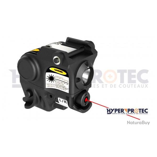Lampe a led et Viseur Laser X Speed LS-CL1 - Rouge
