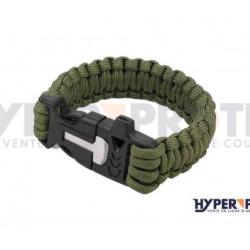 Bracelet Paracorde Tactical Ops - Vert