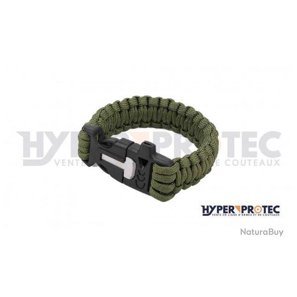 Bracelet Paracorde Tactical Ops - Vert