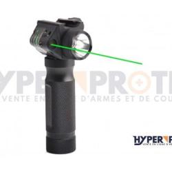 Hyper Access Poign&eacute;e Tactique Lampe Laser - Vert