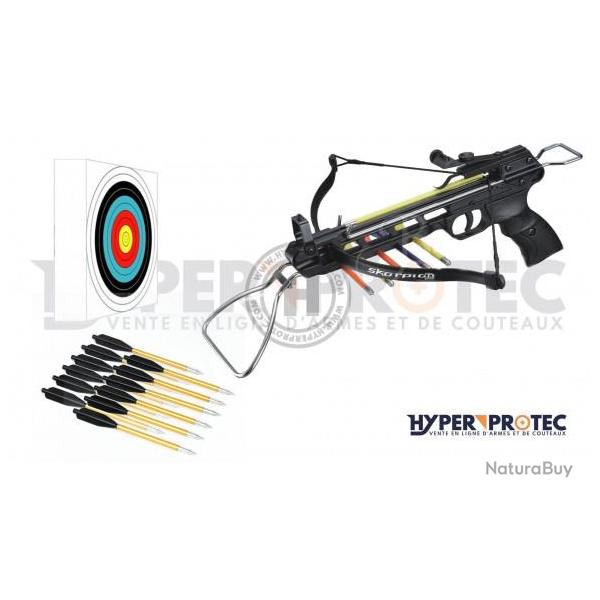 Pack Complet Pistolet Arbal�te Alu 50 livres avec cible