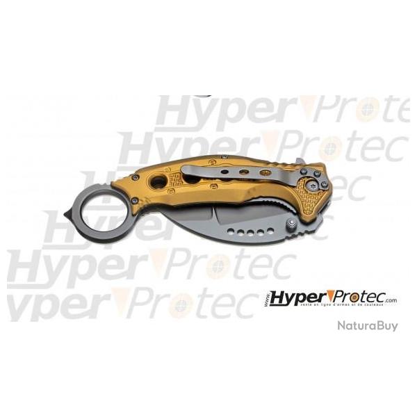 Karambit Magnum Black Scorpion avec manche dor�