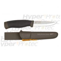 Poignard Morakniv carbone heavy duty vert avec &eacute;tui