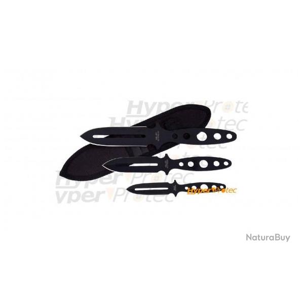 Set de 3 Couteaux de lancer Black Night