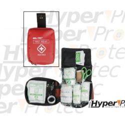 Kit de premier secours en pochette rouge