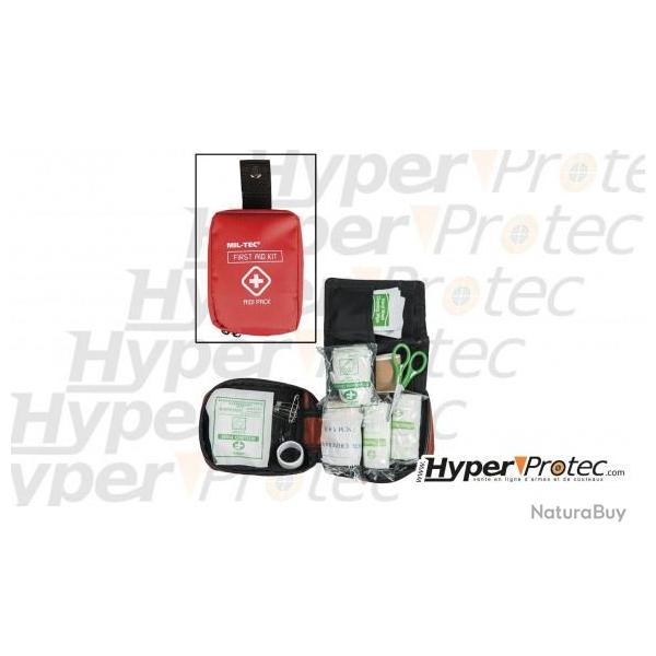 Kit de premier secours en pochette rouge