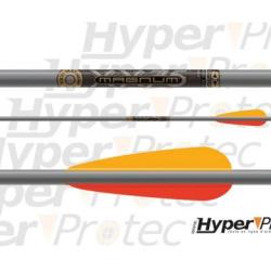 Lot de 6 Fl&egrave;ches Easton XX75 magnum 22" en half moon Nock Spine 2219