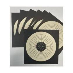 Lot 10 cibles carton 14x14 cm pour du tir au plomb