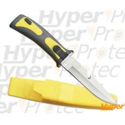 Couteau de plong&eacute;e Diver jaune