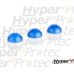 10 munitions bleues Chalkball &agrave; ailette pour T4E HDR Cal.50