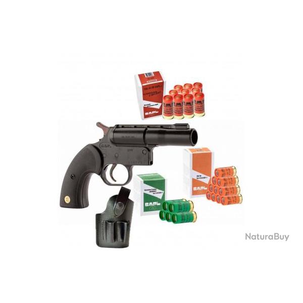 Pack GC 27 noir avec �tui ceinture et cartouches caoutchoucs, chevrotines.