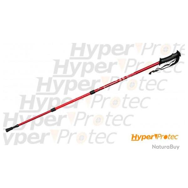 Canne de marche telescopique en aluminium Rouge